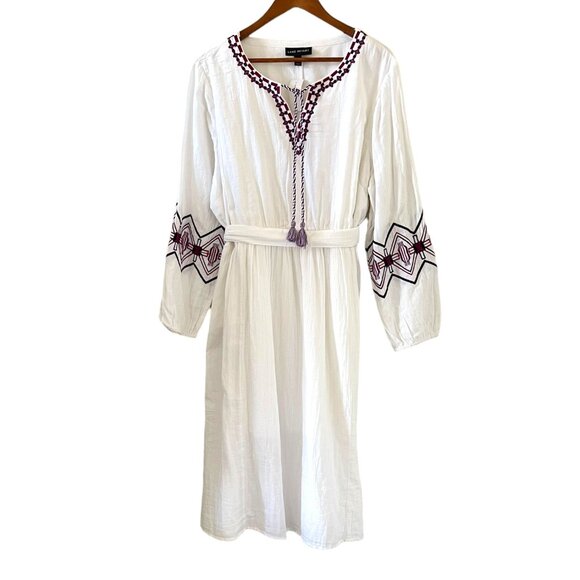 Lane Bryant NEW Embroidered Bohemian Midi Dress Size 20P - Picture 1 of 16